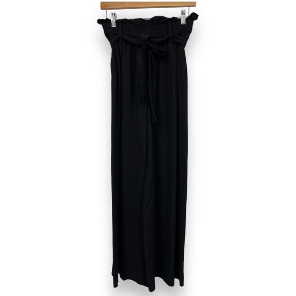 Forte_Forte Wide Leg Belted Pants Women's I (US 4) Black Casual Minimalist - Picture 1 of 7
